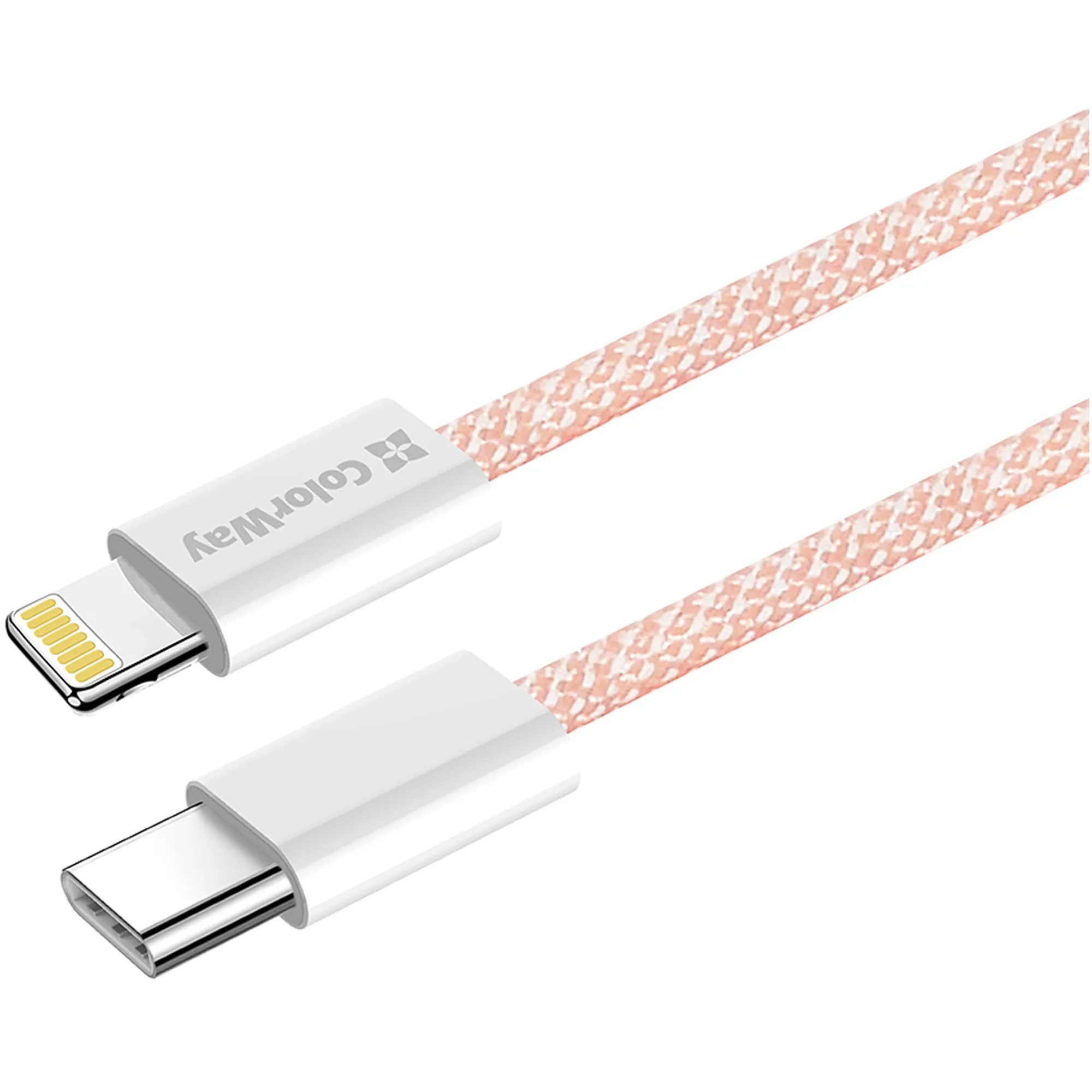 Купити Кабель ColorWay USB-C - Lightning 27W 3A 1m Pink (CW-CBPDCL061-P) - фото 3