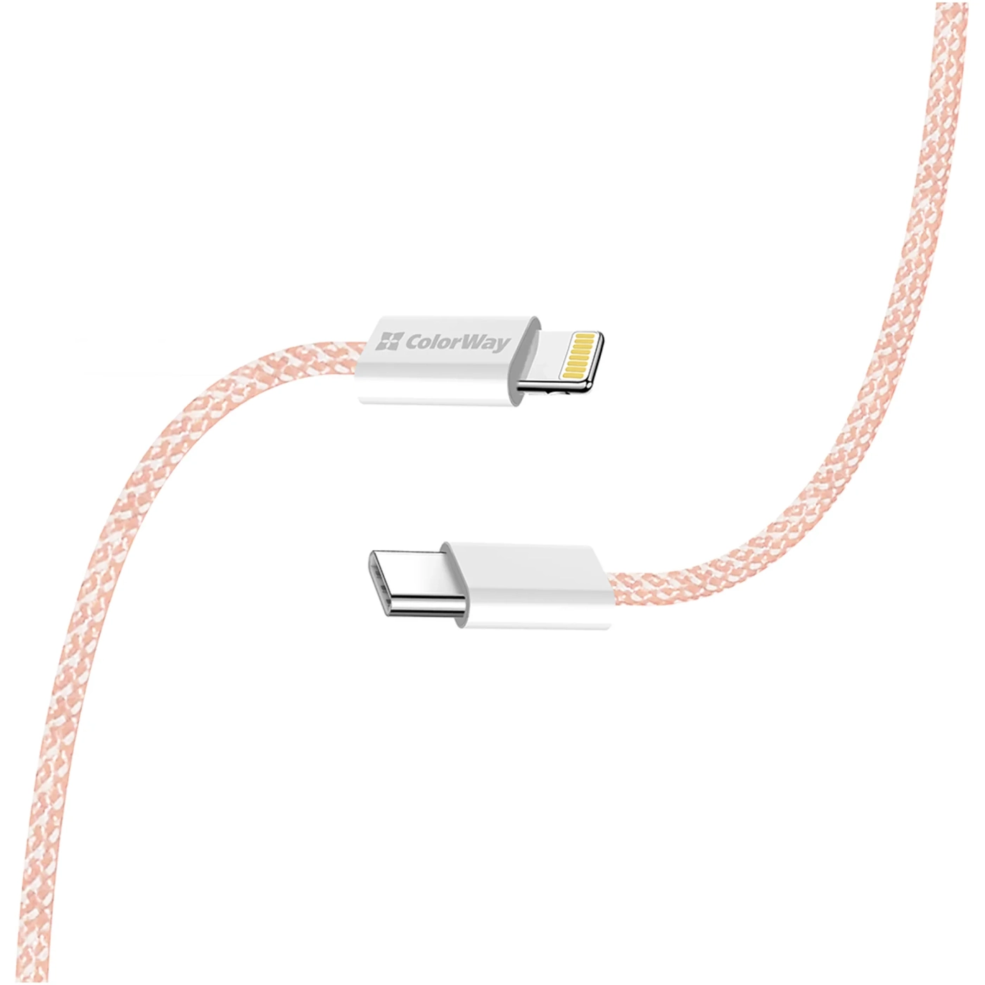 Купити Кабель ColorWay USB-C - Lightning 27W 3A 1m Pink (CW-CBPDCL061-P) - фото 7