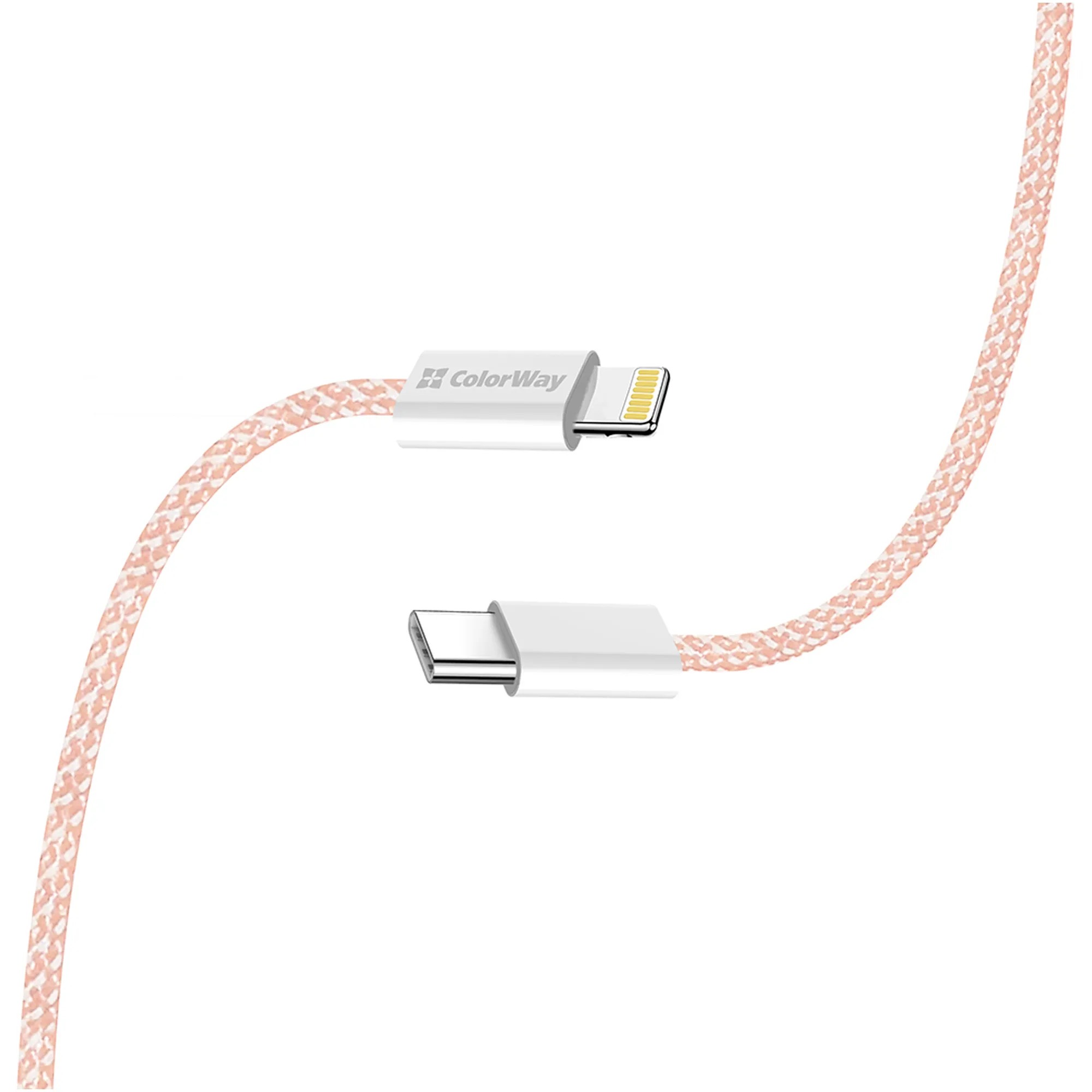Купити Кабель ColorWay USB-C - Lightning 27W 3A 1m Pink (CW-CBPDCL061-P) - фото 7