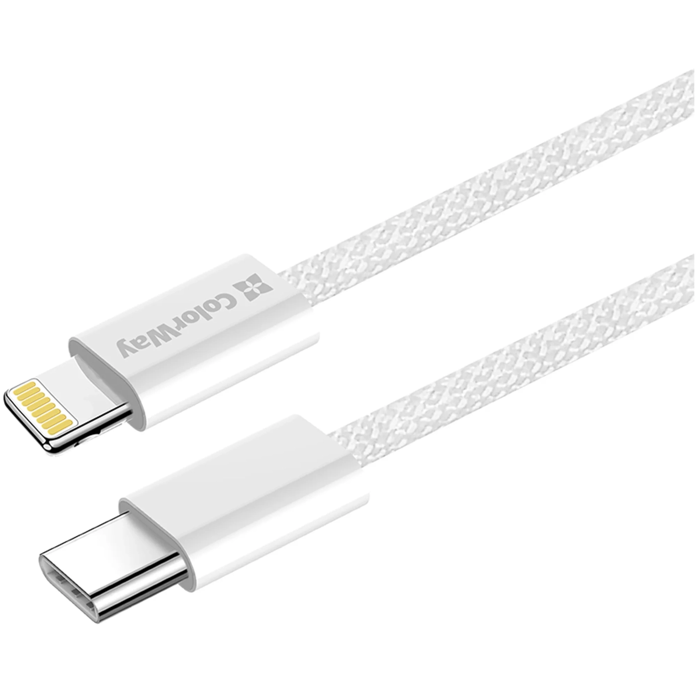 Купить Кабель ColorWay USB-C - Lightning 27W 3A 1m Grey (CW-CBPDCL061-GR) - фото 3