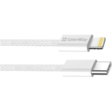 Купить Кабель ColorWay USB-C - Lightning 27W 3A 1m Grey (CW-CBPDCL061-GR) - фото 4