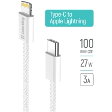 Купить Кабель ColorWay USB-C - Lightning 27W 3A 1m Grey (CW-CBPDCL061-GR) - фото 9