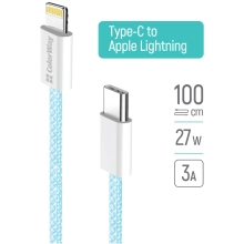 Купити Кабель ColorWay USB-C - Lightning 27W 3A 1m Blue (CW-CBPDCL061-BL) - фото 9