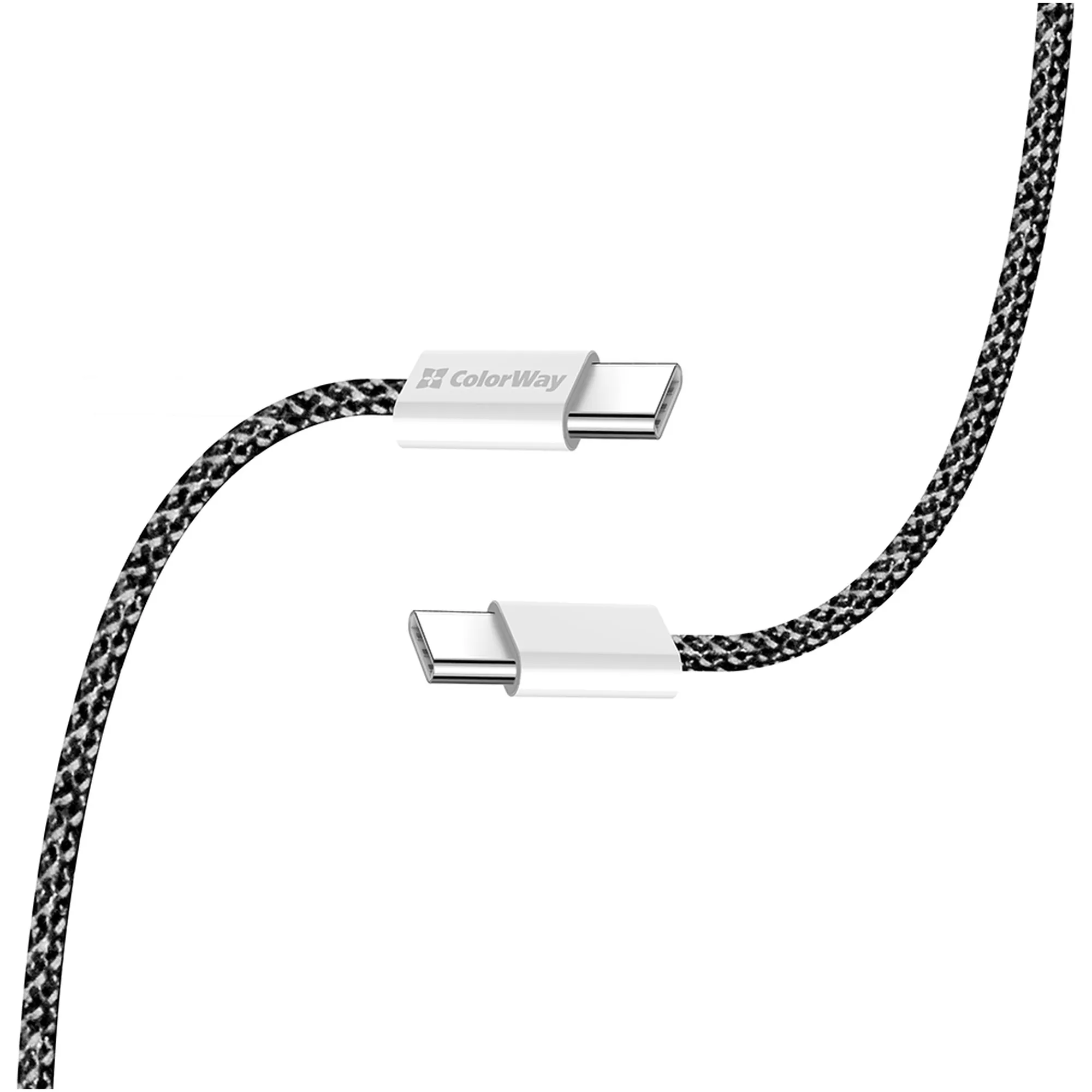 Купить Кабель ColorWay USB-C 60W 3А 1m Black (CW-CBPDCC061-BK) - фото 5