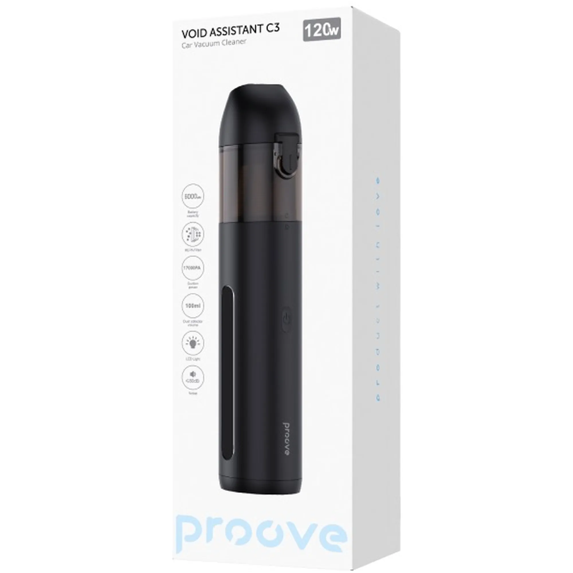 Купить Автомобильный пылесос Proove Void Assistant С3 (17000pa) Black (PAVC31201201)_ - фото 7