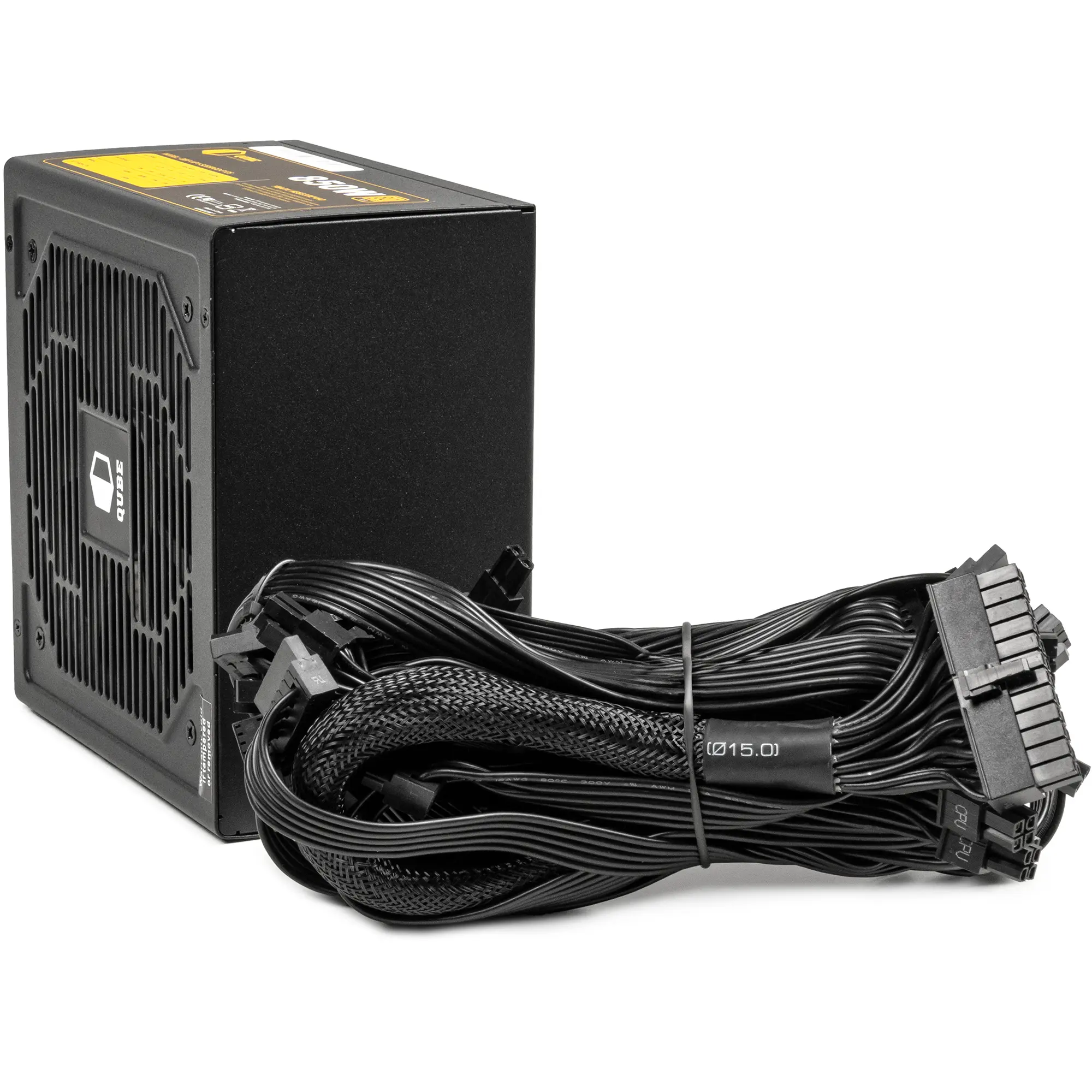 Купити Блок живлення QUBE 850W 80+ Gold 12cm FAN bulk (QBF-HP1-S2850GD-F12S) - фото 2