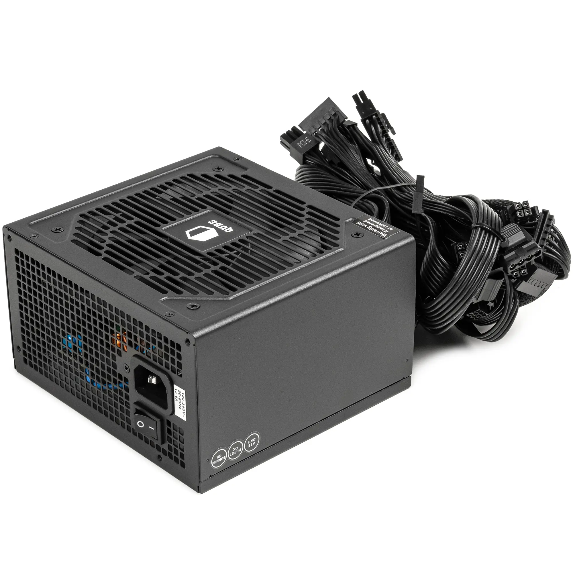 Купити Блок живлення QUBE 850W 80+ Gold 12cm FAN bulk (QBF-HP1-S2850GD-F12S) - фото 3