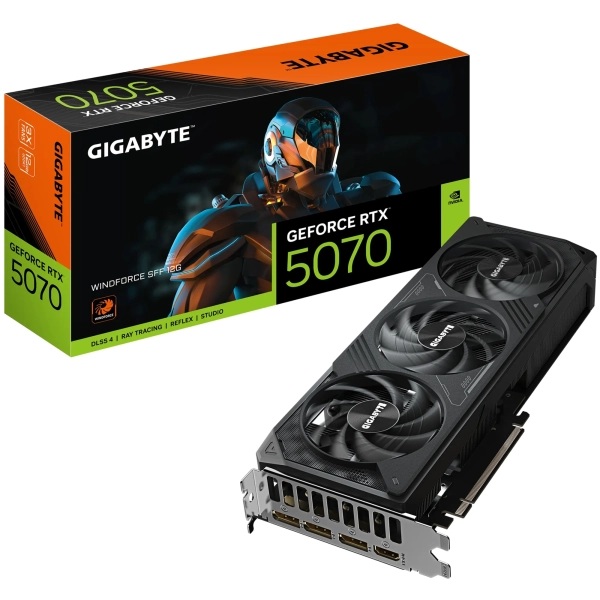 Купити Відеокарта Gigabyte GeForce RTX 5070 WindForce SFF 12G (GV-N5070WF3-12GD) - фото 10