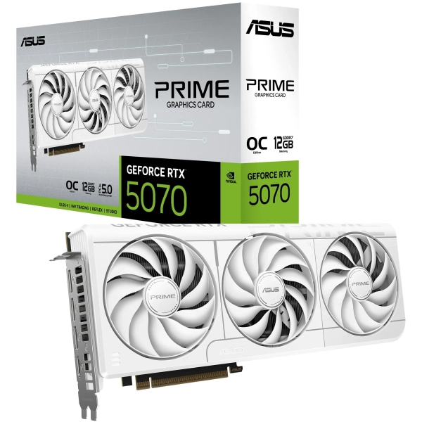 Купить Видеокарта Asus Prime GeForce RTX 5070 White OC 12GB (PRIME-RTX5070-O12G-WHITE) - фото 9