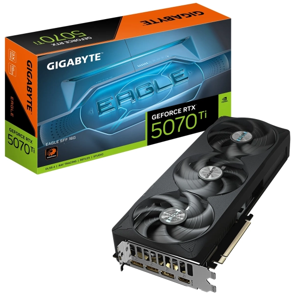 Купить Видеокарта Gigabyte GeForce RTX 5070 Ti Eagle SFF 16G (GV-N507TEAGLE-16GD) - фото 10