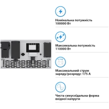 Купить Гибридный инвертор DEYE BOS-B 100KW HV-battery 220/380V Трехфазный (SUN-100K-PCSL01HP3) - фото 2