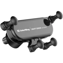 Купити Автотримач ColorWay Gravity Sensor Holder Black (CW-CHG11-BK) - фото 2