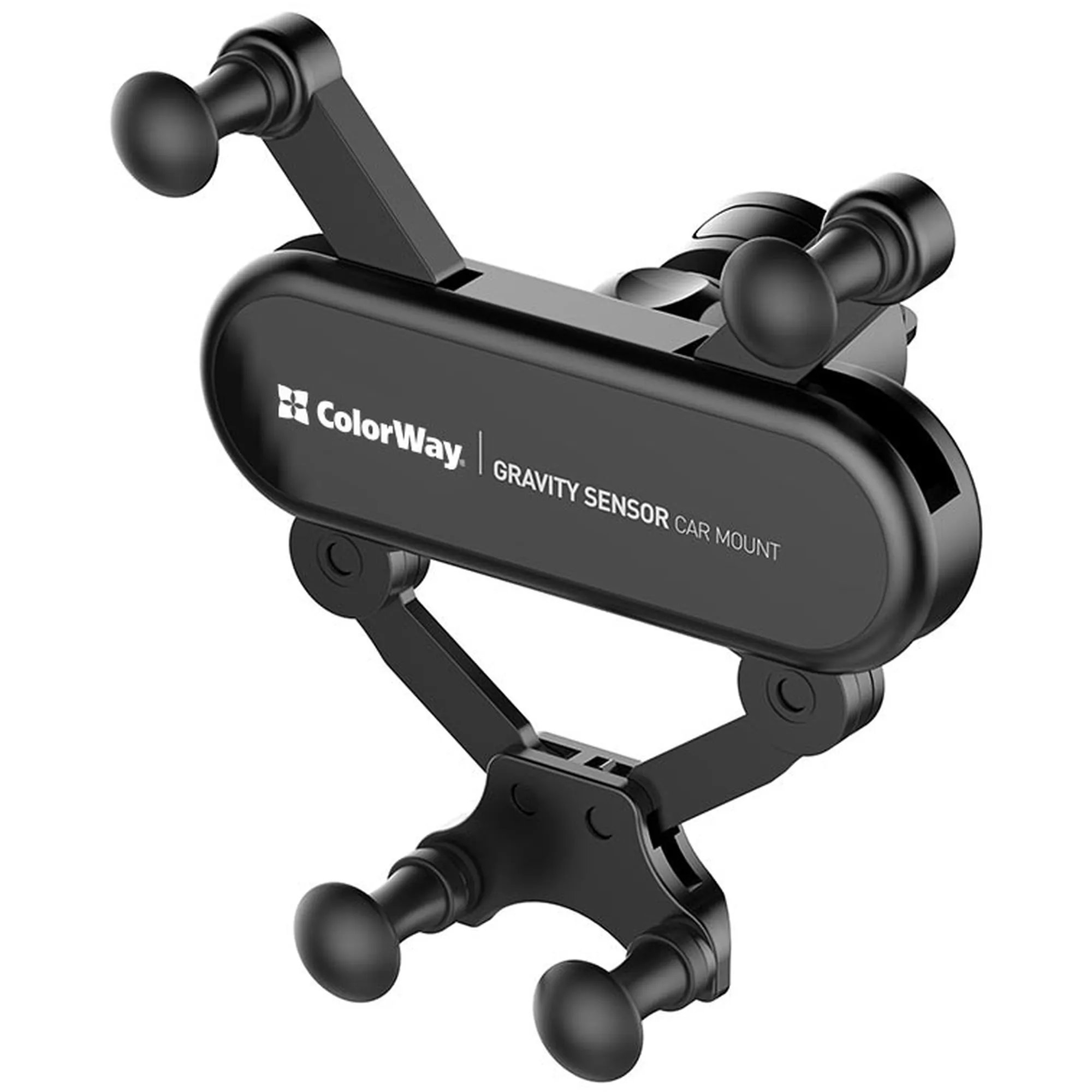 Купити Автотримач ColorWay Gravity Sensor Holder Black (CW-CHG11-BK) - фото 4