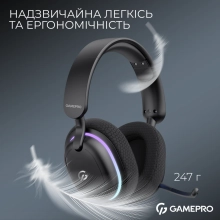 Купить Наушники GamePro Asgard Bragi 7.1 RGB Tri-Mod Black (HSW250B) - фото 5