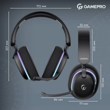 Купить Наушники GamePro Asgard Bragi 7.1 RGB Tri-Mod Black (HSW250B) - фото 13