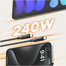 Купить Кабель СolorWay USB-C 240W 5А 1m Black (CW-CBPDCC069-BK) - фото 8
