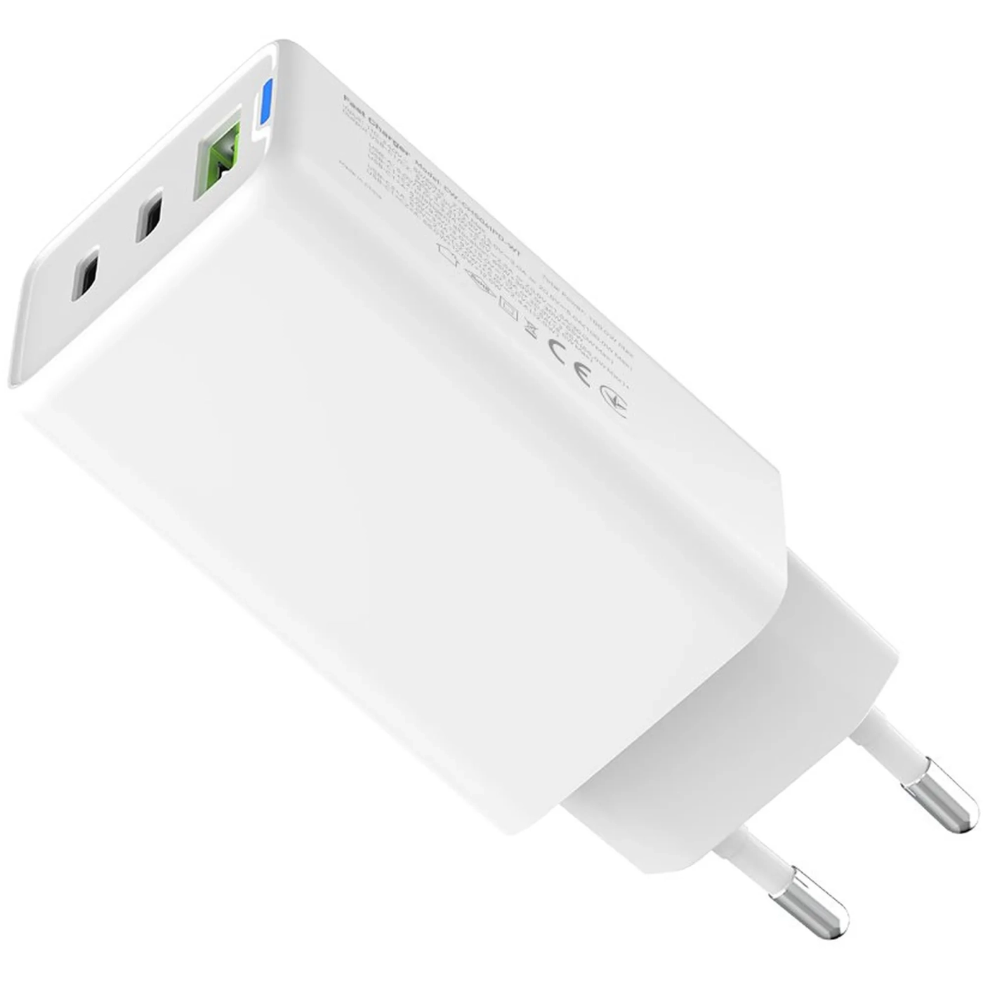 Купить Зарядное устройство СolorWay GaN 65W 5A 2xUSB-C+USB White (CW-CHS058PD-WT) - фото 5