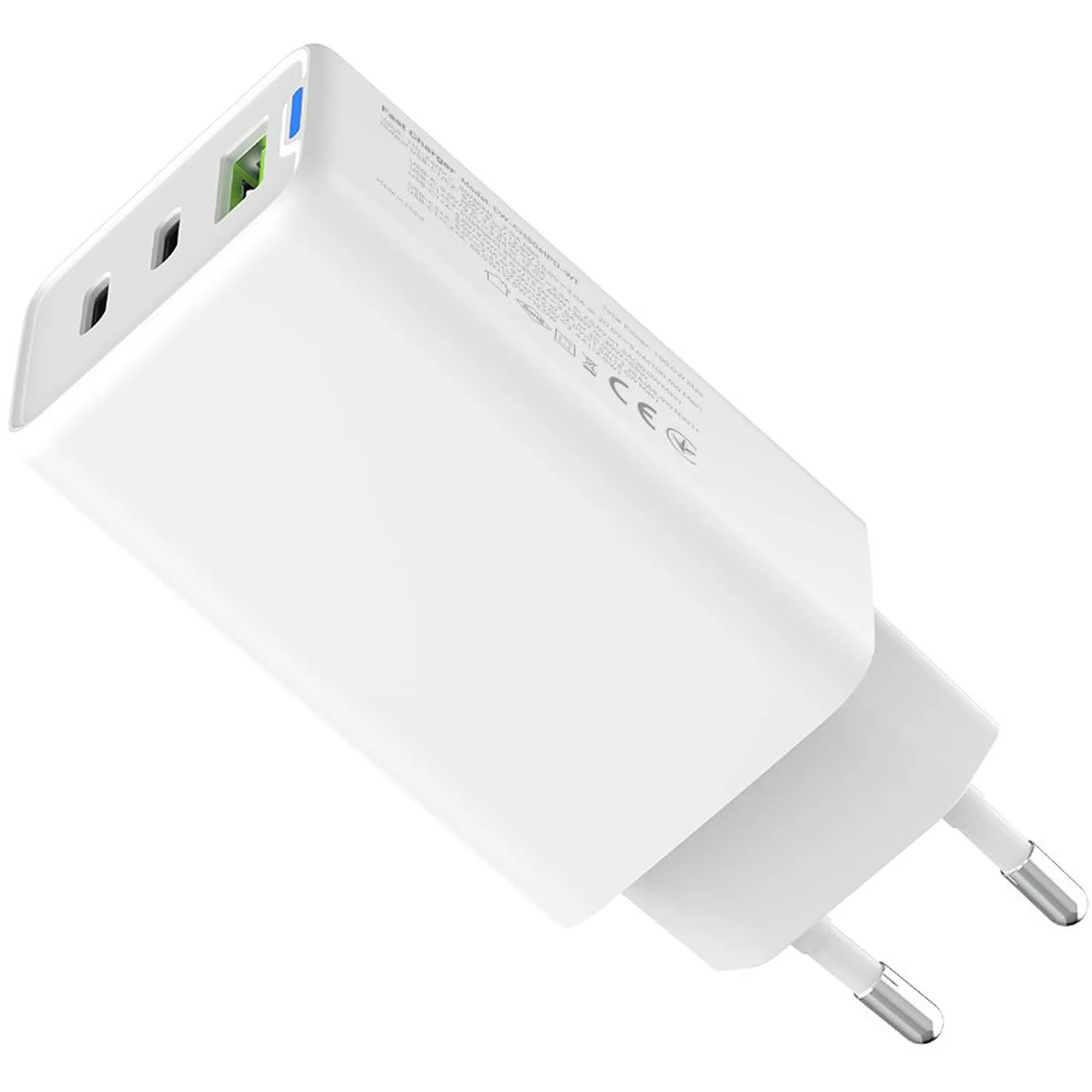 Купить Зарядное устройство СolorWay GaN 65W 5A 2xUSB-C+USB White (CW-CHS058PD-WT) - фото 5