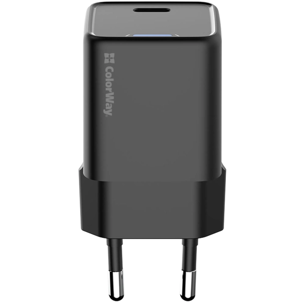 Купити Зарядний пристрій СolorWay GaN 25W 3A USB-C Black (CW-CHS052PD-BK) - фото 2