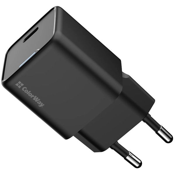 Купити Зарядний пристрій СolorWay GaN 25W 3A USB-C Black (CW-CHS052PD-BK) - фото 3