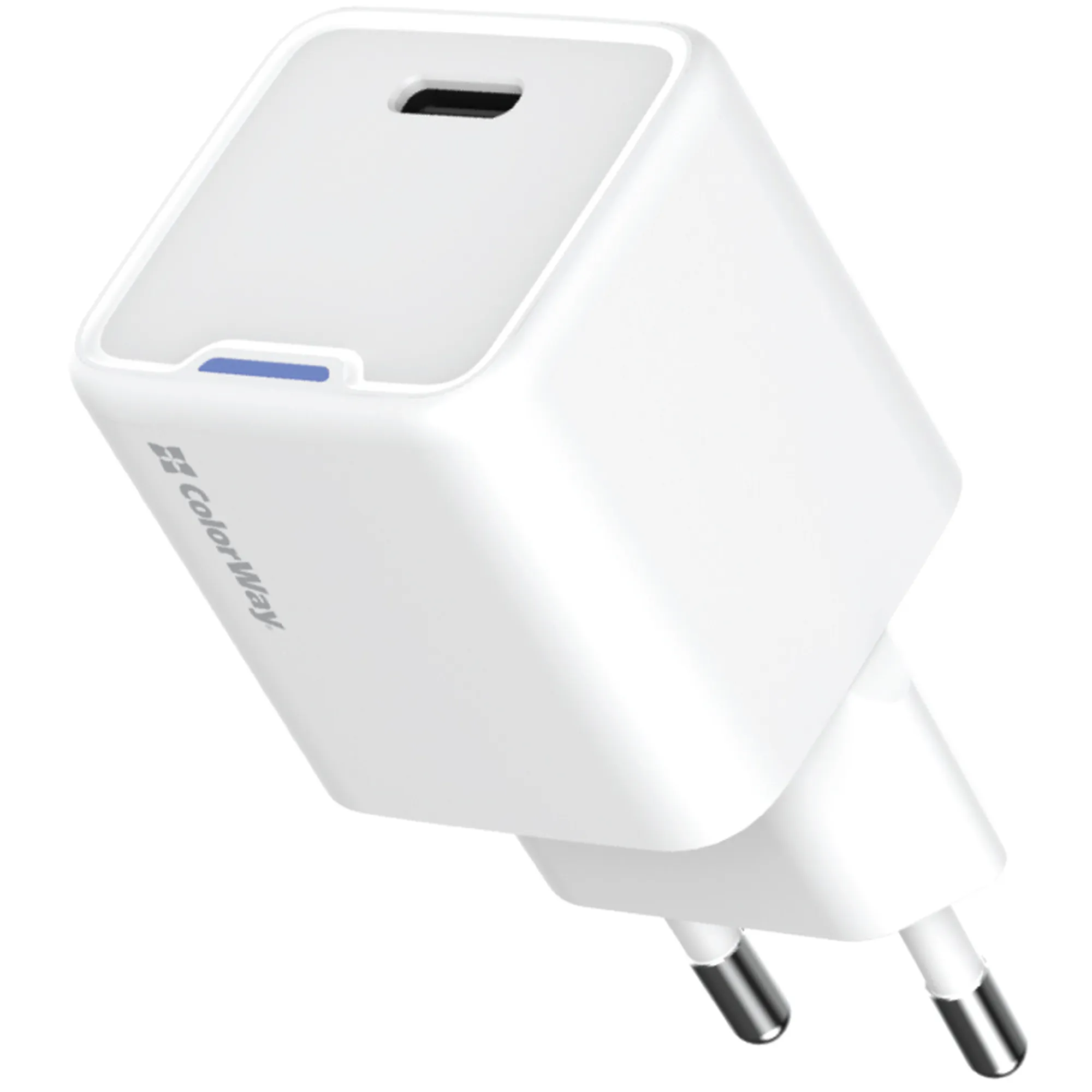Купить Зарядное устройство СolorWay GaN 25W 3A USB-C White (CW-CHS052PD-WT) - фото 1