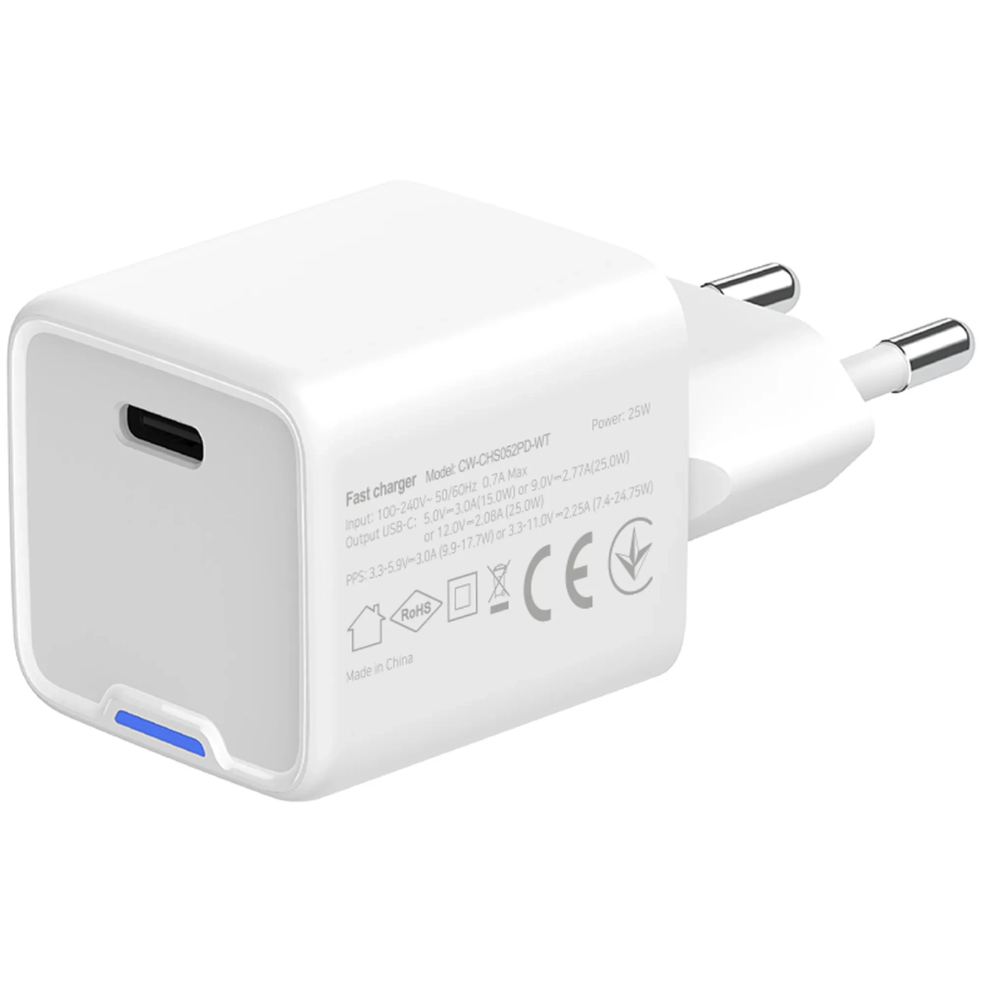 Купить Зарядное устройство СolorWay GaN 25W 3A USB-C White (CW-CHS052PD-WT) - фото 4