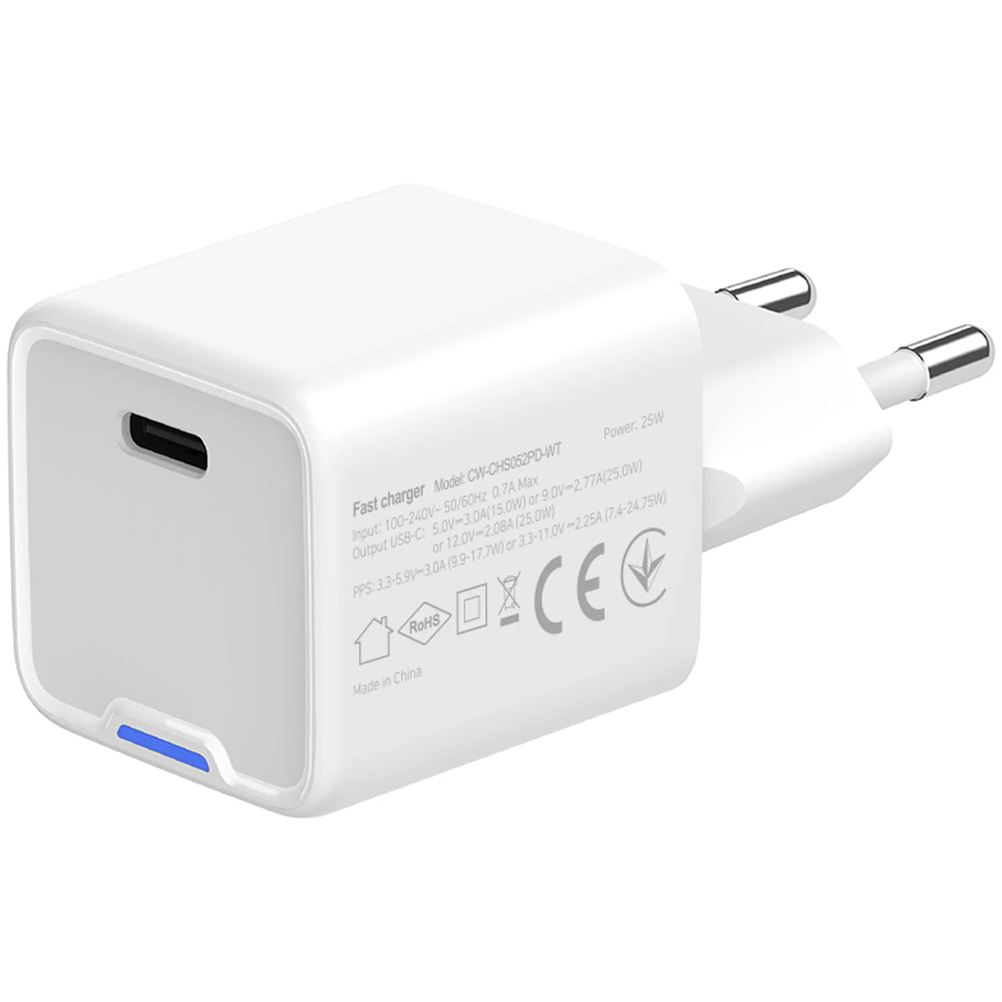 Купить Зарядное устройство СolorWay GaN 25W 3A USB-C White (CW-CHS052PD-WT) - фото 4