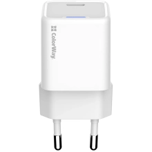Купити Зарядний пристрій СolorWay GaN 30W 3A USB-C White (CW-CHS054PD-WT) - фото 3