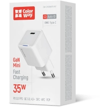Купити Зарядний пристрій СolorWay GaN 35W 3A USB-C White (CW-CHS056PD-WT) - фото 7