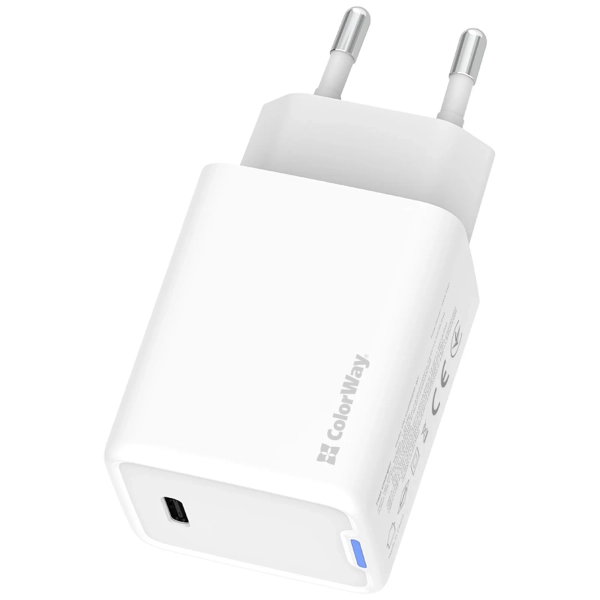 Купити Зарядний пристрій СolorWay GaN 45W 3A USB-C White (CW-CHS057PD-WT) - фото 5