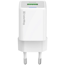 Купити Зарядний пристрій СolorWay GaN 30W 3A USB-C+USB White (CW-CHS053PD-WT) - фото 3