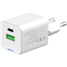 Купити Зарядний пристрій СolorWay GaN 30W 3A USB-C+USB White (CW-CHS053PD-WT) - фото 4