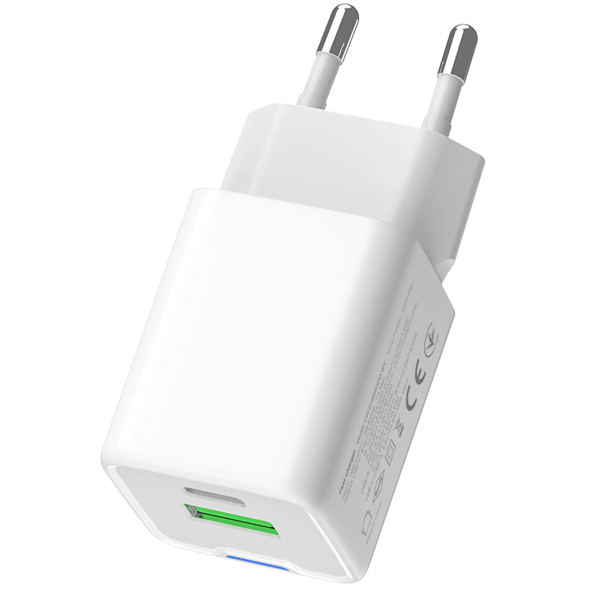 Купить Зарядное устройство СolorWay GaN 35W 3A USB-C+USB White (CW-CHS055PD-WT) - фото 4