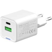 Купить Зарядное устройство СolorWay GaN 35W 3A USB-C+USB White (CW-CHS055PD-WT) - фото 5