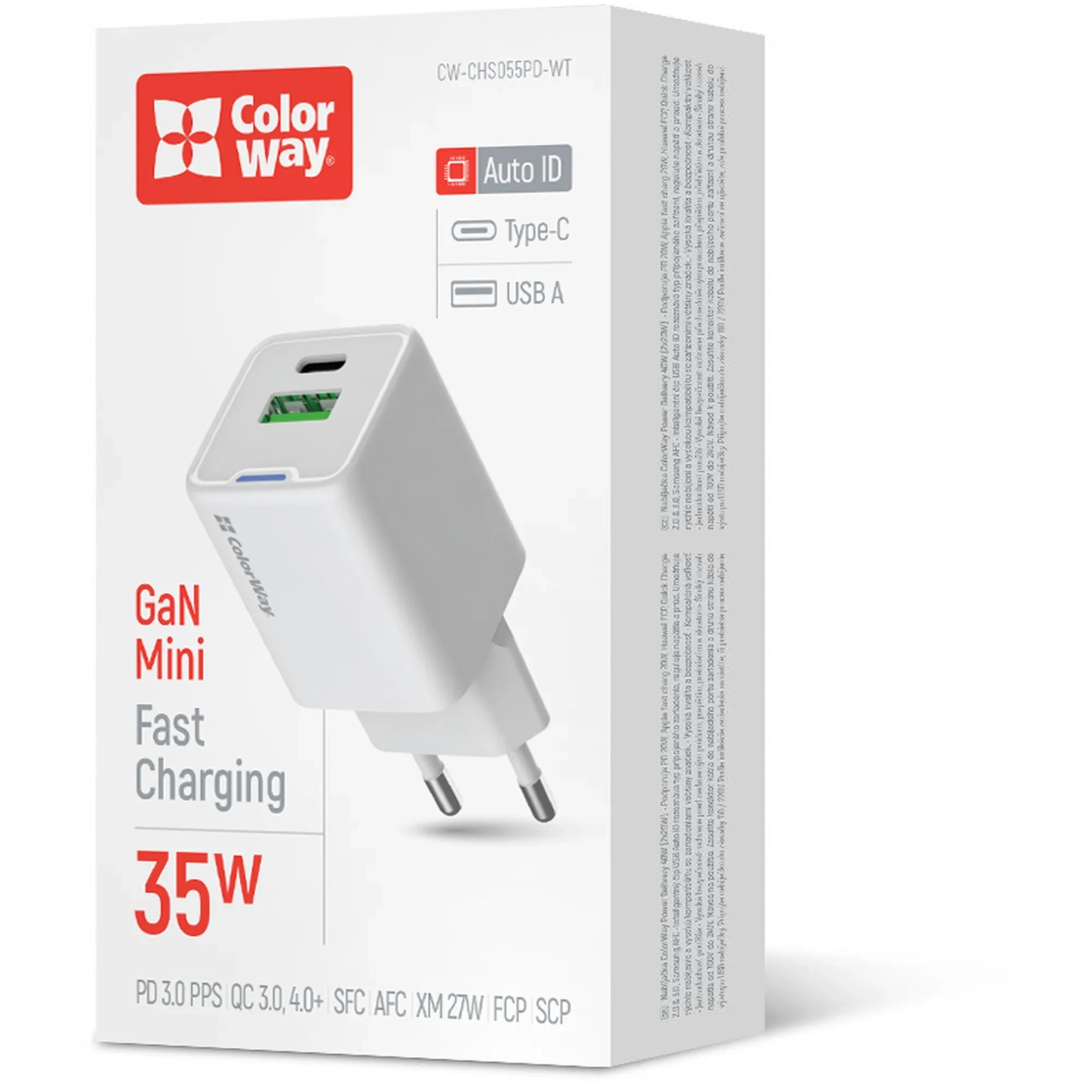 Купить Зарядное устройство СolorWay GaN 35W 3A USB-C+USB White (CW-CHS055PD-WT) - фото 7