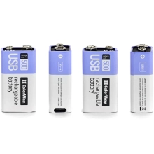 Купить Аккумуляторная батарея ColorWay 6LR61 Крона USB-С 390 mAh 9V Li-Pol (CW-UB9V-06) - фото 3