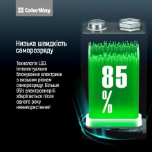 Купить Аккумуляторная батарея ColorWay 6LR61 Крона USB-С 390 mAh 9V Li-Pol (CW-UB9V-06) - фото 11