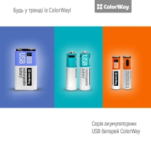 Купить Аккумуляторная батарея ColorWay AA USB-С 2220 mAh 1.5V Li-Pol 2 шт. (CW-UBAA-10) - фото 10