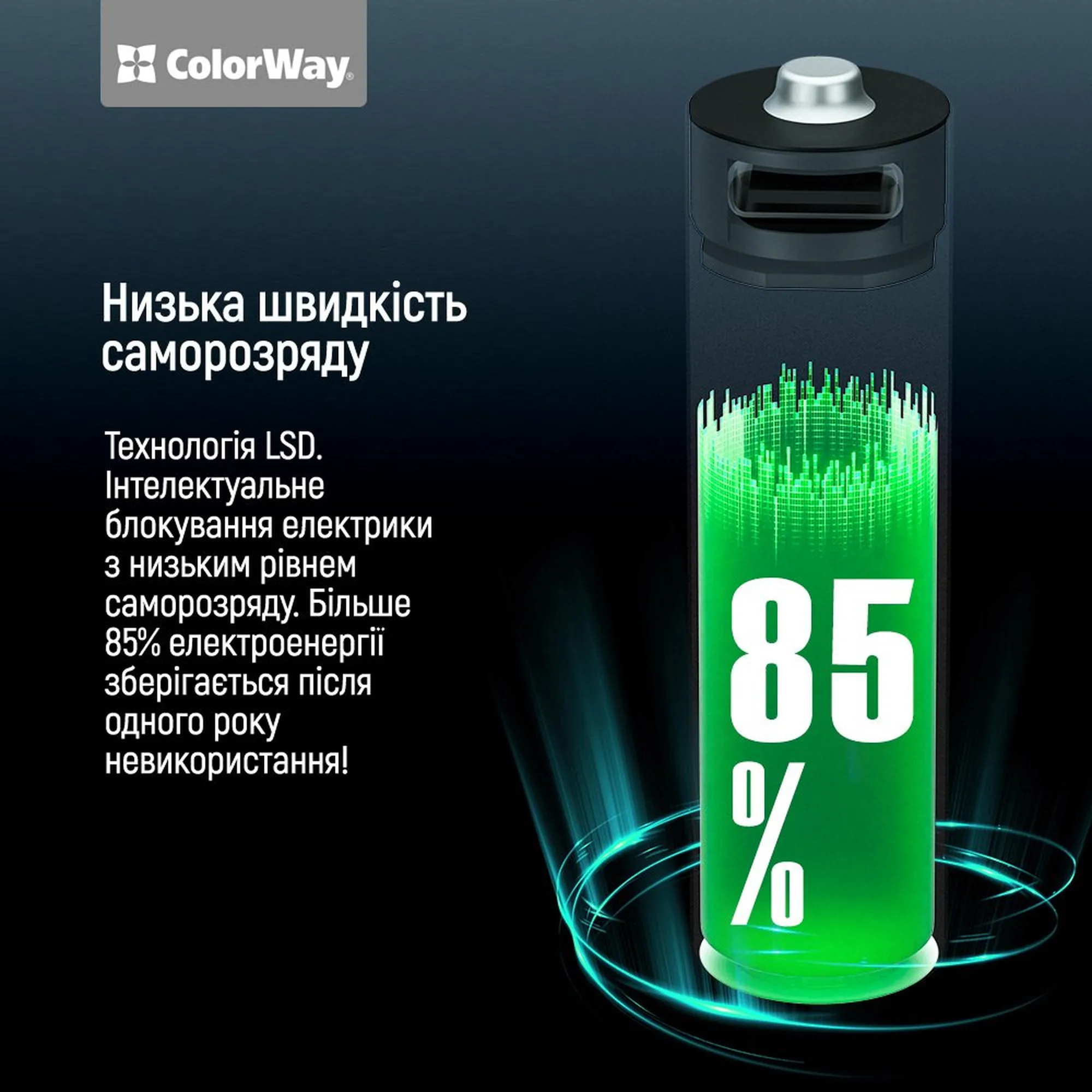 Купить Аккумуляторная батарея ColorWay AA USB-С 2220 mAh 1.5V Li-Pol 2 шт. (CW-UBAA-10) - фото 12