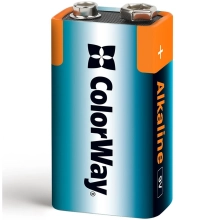 Купить Батарейка ColorWay Alkaline Power 6LR61 1 шт. (CW-BA6LR61-1BL) - фото 2
