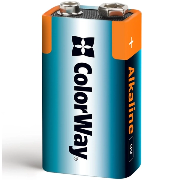 Купить Батарейка ColorWay Alkaline Power 6LR61 1 шт. (CW-BA6LR61-1BL) - фото 2