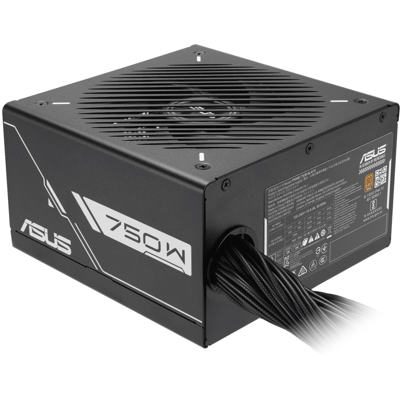 Купить Блок питания ASUS Prime 750W 80+ Bronze (90YE00Y0-B0NA00) - фото 1