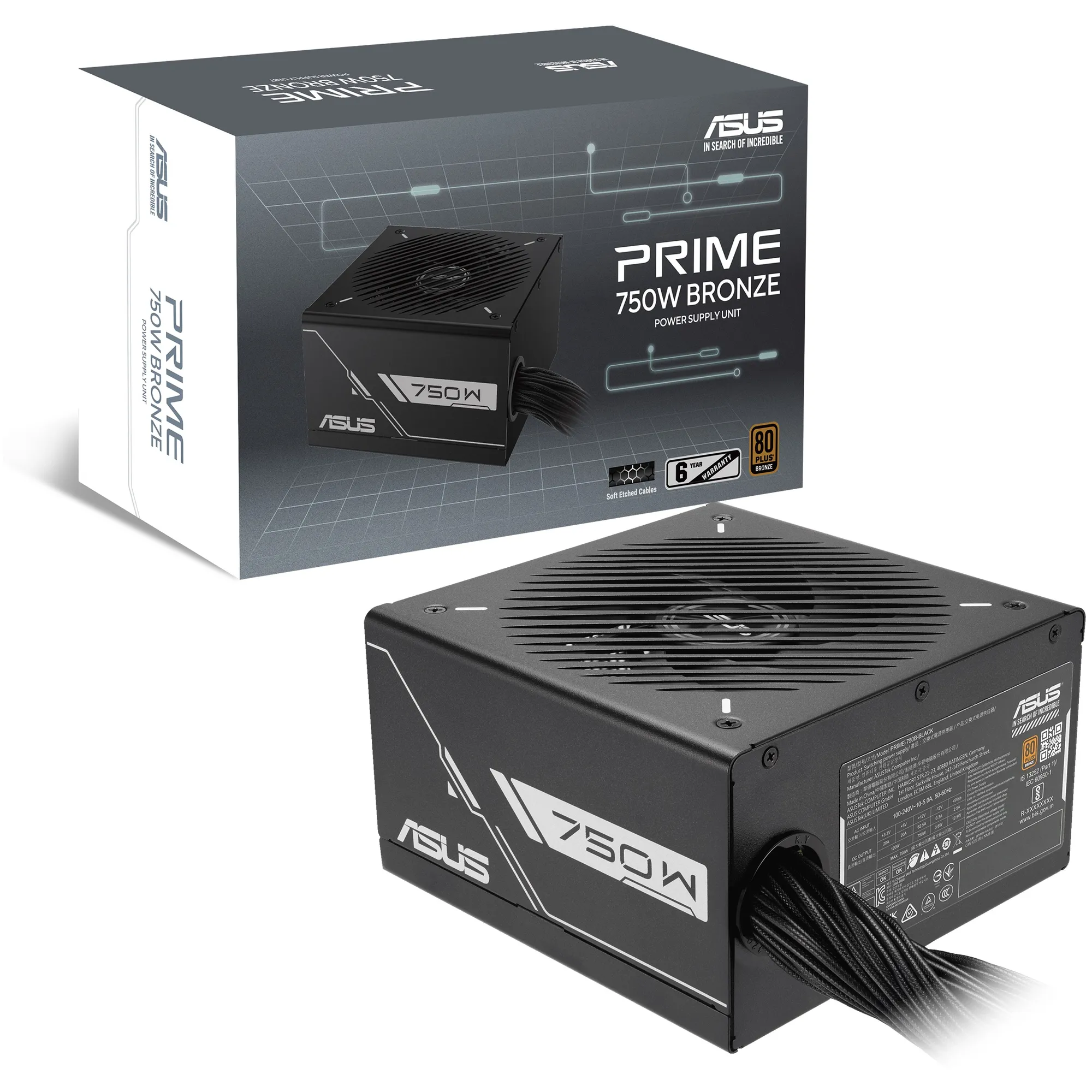 Купить Блок питания ASUS Prime 750W 80+ Bronze (90YE00Y0-B0NA00) - фото 12