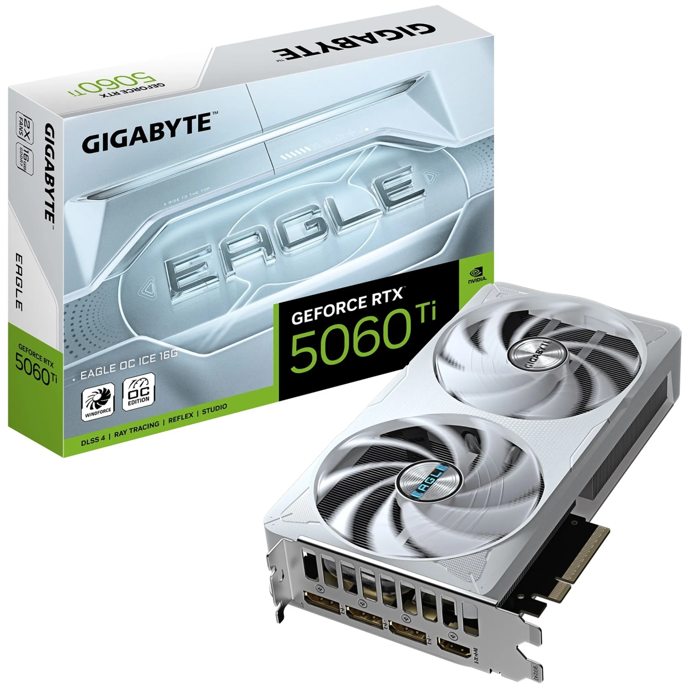 Купить Видеокарта GIGABYTE Nvidia GeForce RTX 5060 Ti EAGLE OC ICE 16G (GV-N506TEAGLEOC ICE-16GD) - фото 10