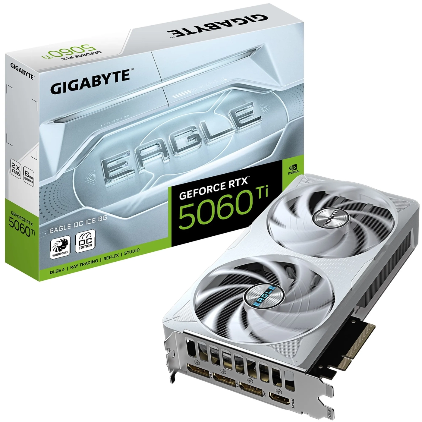 Купить Видеокарта GIGABYTE Nvidia GeForce RTX 5060 Ti EAGLE OC ICE 8G (GV-N506TEAGLEOC ICE-8GD) - фото 10