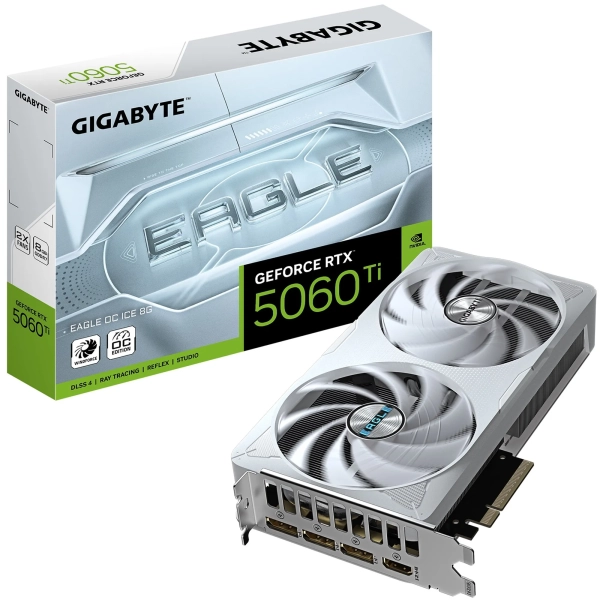 Купить Видеокарта GIGABYTE Nvidia GeForce RTX 5060 Ti EAGLE OC ICE 8G (GV-N506TEAGLEOC ICE-8GD) - фото 10