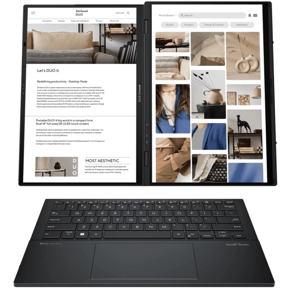 Купить Ноутбук ASUS Zenbook DUO UX8406CA-QL214X (90NB14X1-M00BR0) - фото 2