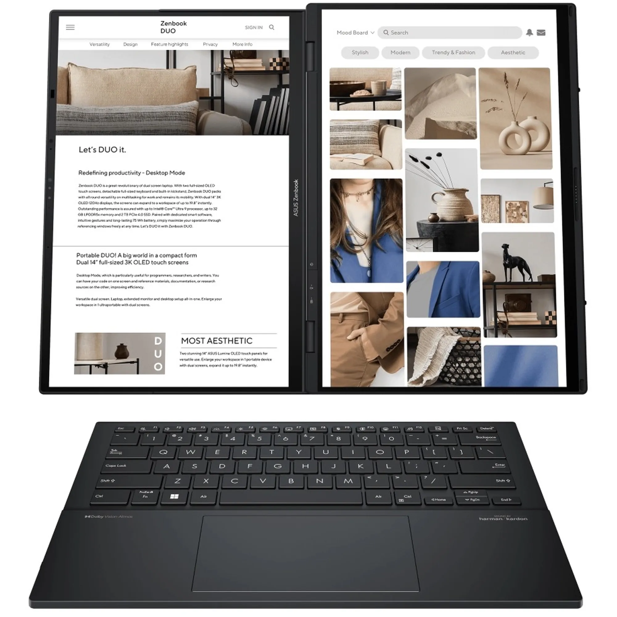 Купить Ноутбук ASUS Zenbook DUO UX8406CA-QL214X (90NB14X1-M00BR0) - фото 2