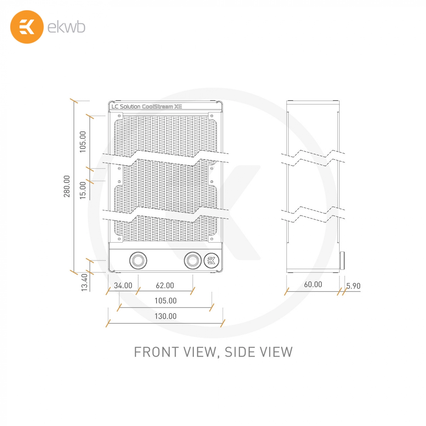 Купить Радиатор EKWB EK-CoolStream XE 240 (2016) - фото 4
