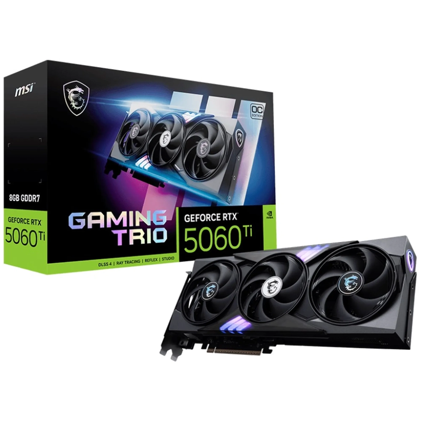 Купить Видеокарта MSI Nvidia GeForce RTX 5060 Ti GAMING TRIO OC 8GB (G506T-8GTC) - фото 7